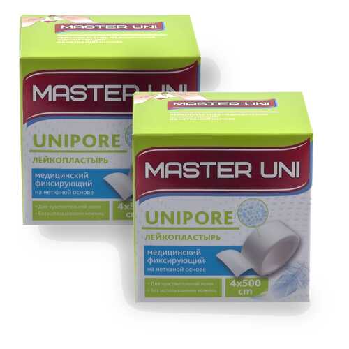 Лейкопластырь MASTER UNI UNIPORE 4 х 500 см на нетканой основе 1+1 в Аптека 36,6