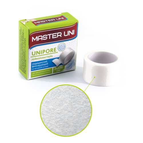 Пластырь Master Uni Unipore фиксирующий на нетканой основе 2 х 500 см в Аптека 36,6
