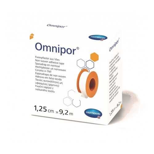 Пластырь Omnipor фиксирующий из нетканого для чувствительной кожи 1,25 см х 9,2 м в Аптека 36,6