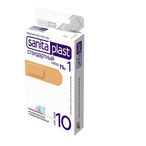 Пластырь Sanits plast Стандартный 1 10 шт. в Аптека 36,6