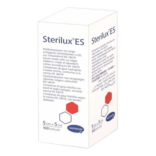 Салфетки Sterilux Es нестерильные 5 х 5 см 8 слоев 17 нитей 100 шт. в Аптека 36,6