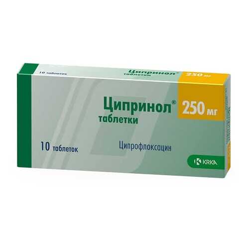 Ципринол таблетки 250 мг 10 шт. в Аптека 36,6
