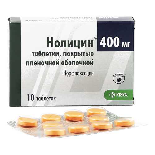 Нолицин таблетки 400 мг 10 шт. в Аптека 36,6