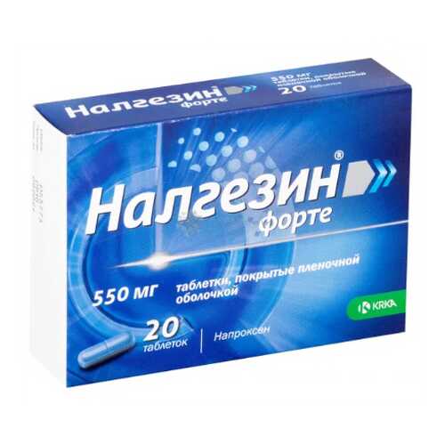 Налгезин форте таблетки, покрытые пленочной оболочкой 550 мг №20 в Аптека 36,6