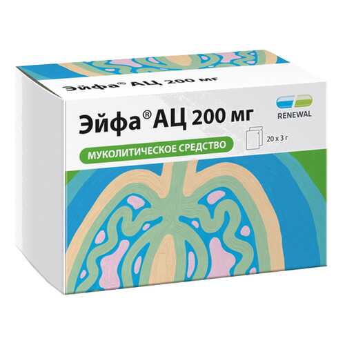 Эйфа АЦ гран.д/приг.р-ра.д/приема внутрь 200 мг пак.3 г №20/Renewal в Аптека 36,6