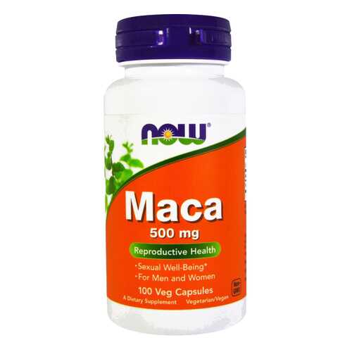Бустер тестостерона NOW Maca 500 мг 100 капсул в Аптека 36,6