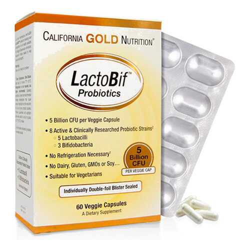 Пробиотик California Gold Nutrition LactoBif Probiotic 30 млрд КОЕ капсулы 60 шт. в Аптека 36,6