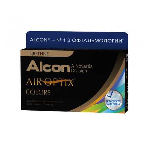 Контактные линзы Air Optix Alcon Colors 2 линзы R 8,6 D -0.00 brown в Аптека 36,6