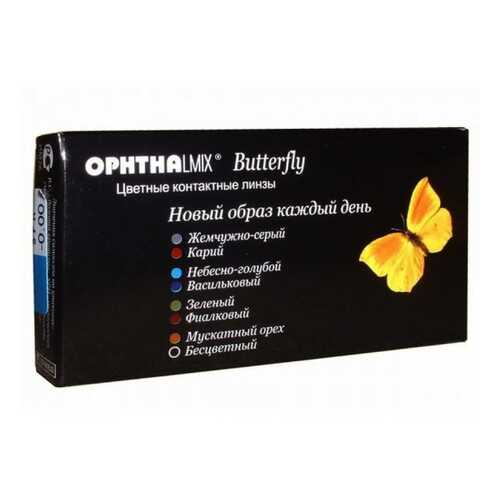 Контактные линзы Офтальмикс Butterfly 1-тоновые 2 линзы R 8,6 -4,00 Орех в Аптека 36,6