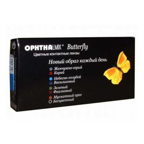 Контактные линзы Офтальмикс Butterfly 1-тоновые 2 линзы R 8,6 -4,50 Орех в Аптека 36,6