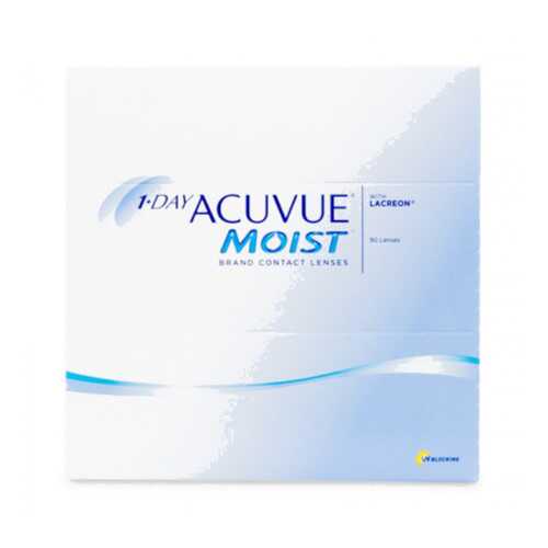 Контактные линзы 1-Day Acuvue Moist 90 линз R 8,5 -1,00 в Аптека 36,6