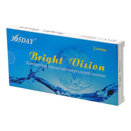 Контактные линзы 365Day Bright Vision 2 линзы R 8,6 -1,0 в Аптека 36,6