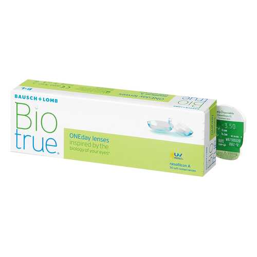 Контактные линзы Biotrue ONEday 30 линз -0,25 в Аптека 36,6