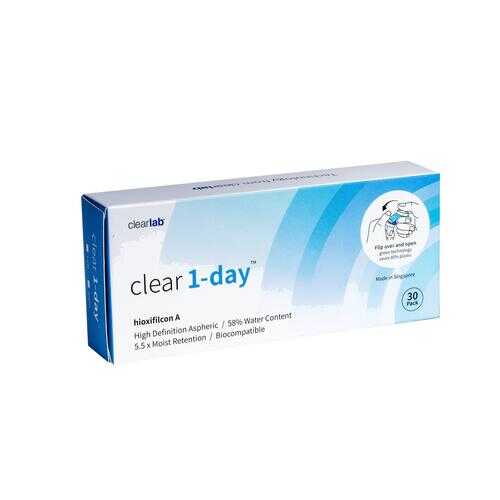 Контактные линзы ClearLab Clear 1-Day 30 линз R 8.7 -03,25 в Аптека 36,6