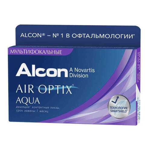 Контактные линзы Air Optix Aqua Multifocal 3 линзы high -3,25 в Аптека 36,6