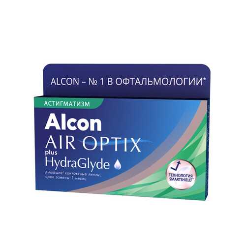 Контактные линзы AirOptix HydraGlyde for Astigmatism 3 шт. PWR -5,50, CYL -1,25, AXIS 010 в Аптека 36,6