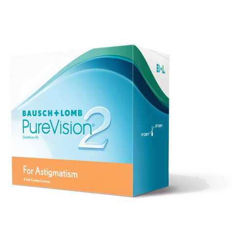 Контактные линзы PureVision 2 for Astigmatism 3 линзы -2,00/-1,25/10 в Аптека 36,6