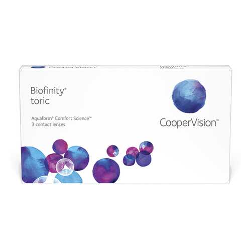 Линзы контактные CooperVision Biofinity Toric 3 шт. -4/1,25/20 в Аптека 36,6