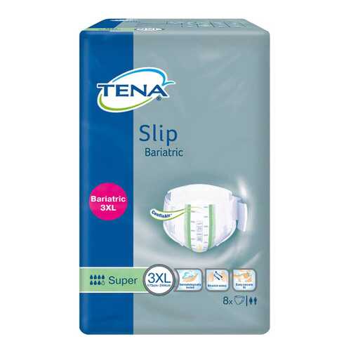 Подгузники для взрослых Tena Slip Bariatric Super 3XL 8 шт. в Аптека 36,6