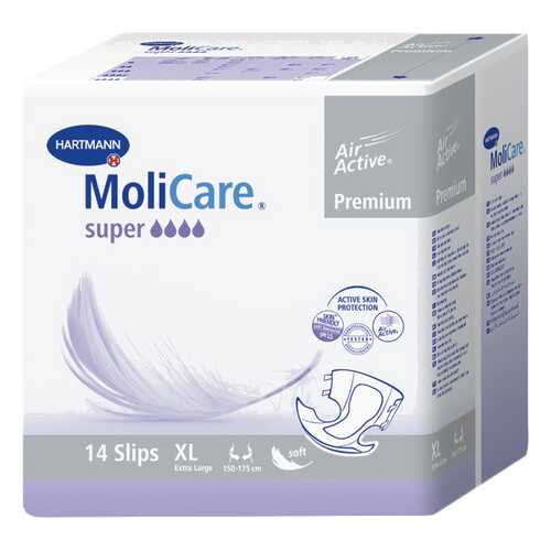Подгузники для взрослых, XL, 14 шт. MoliCare Premium Super в Аптека 36,6