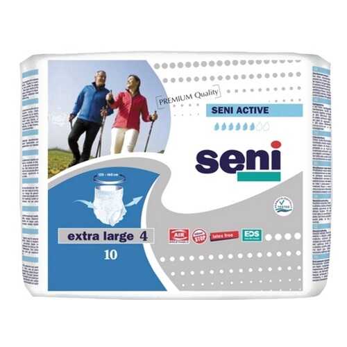 Впитывающие трусы SENI Active XL 10 шт. XL10-RU1 в Аптека 36,6