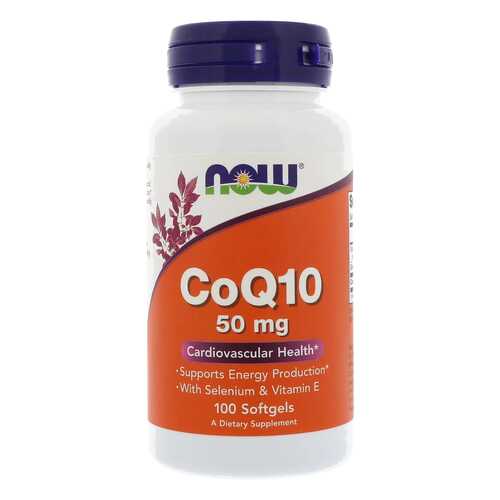 Коэнзим, витамин E NOW CoQ10 + Vit E 100 капс. в Аптека 36,6