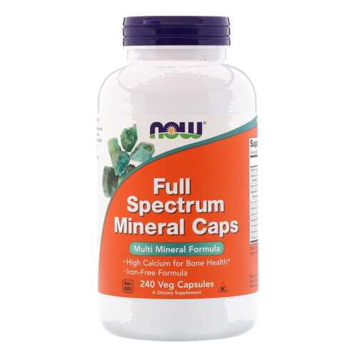 Минеральный комплекс NOW Full Spectrum Mineral Caps 240 капс. без вкуса в Аптека 36,6