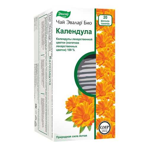 Чай Эвалар БИО календула, 20 фильтр-пакетиков в Аптека 36,6