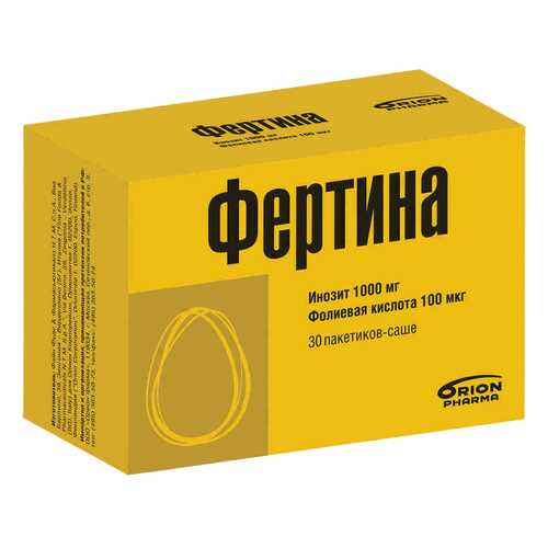 Фертина инозит Orion Pharma и фолиевая к-та 1000 мг, 100 мкг саше 3г 30 шт. в Аптека 36,6