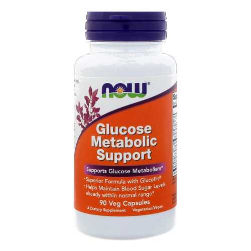 Поддержка глюкозы, 90 вегетарианских капсул, NOW в Аптека 36,6