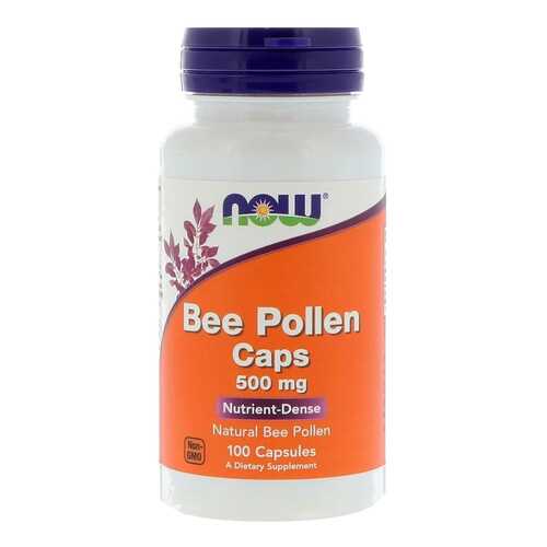 Добавка для здоровья NOW Bee Pollen 100 капс. натуральный в Аптека 36,6