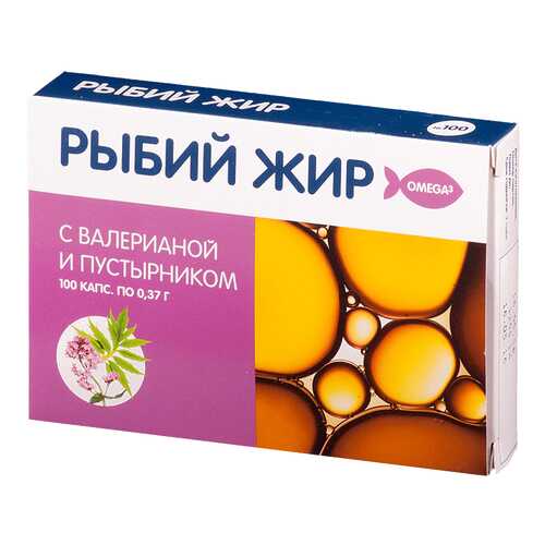 Рыбий жир PL с экстрактом валерьяны и пустырника капсул 100 шт. в Аптека 36,6